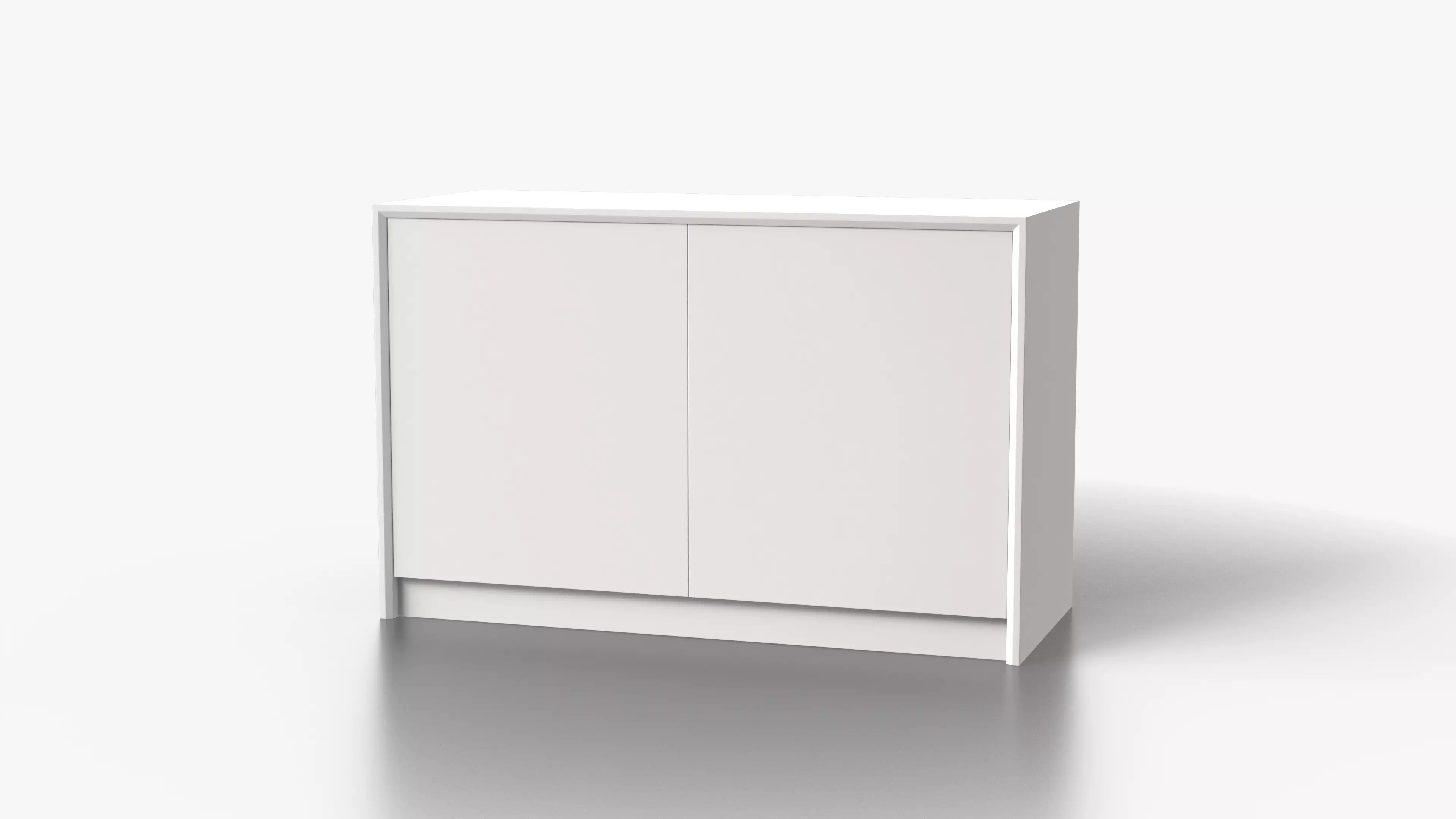 Minimalist Chest of Drawers Low-poly 3D model_6