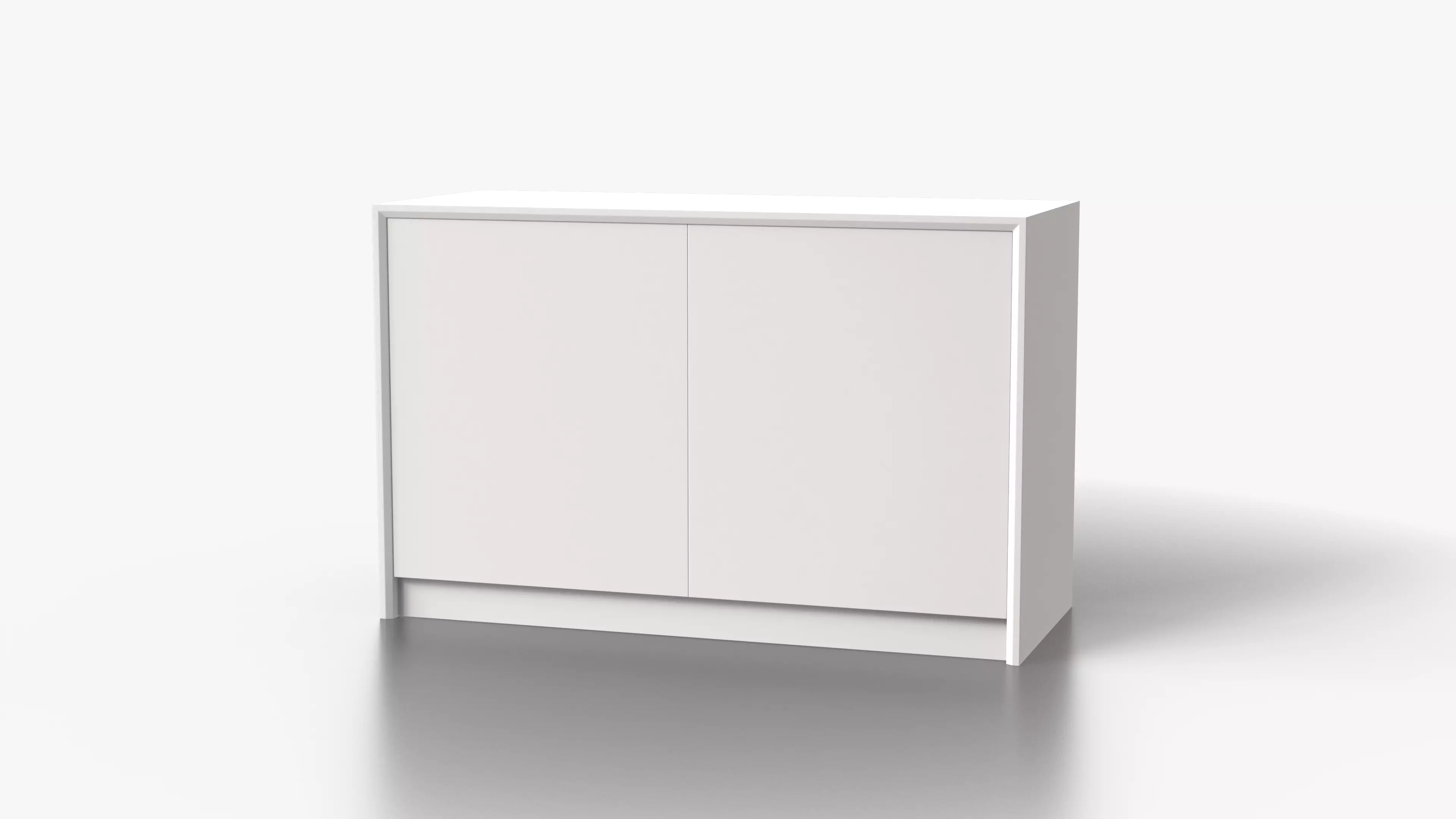 Minimalist Chest of Drawers Low-poly 3D model_7