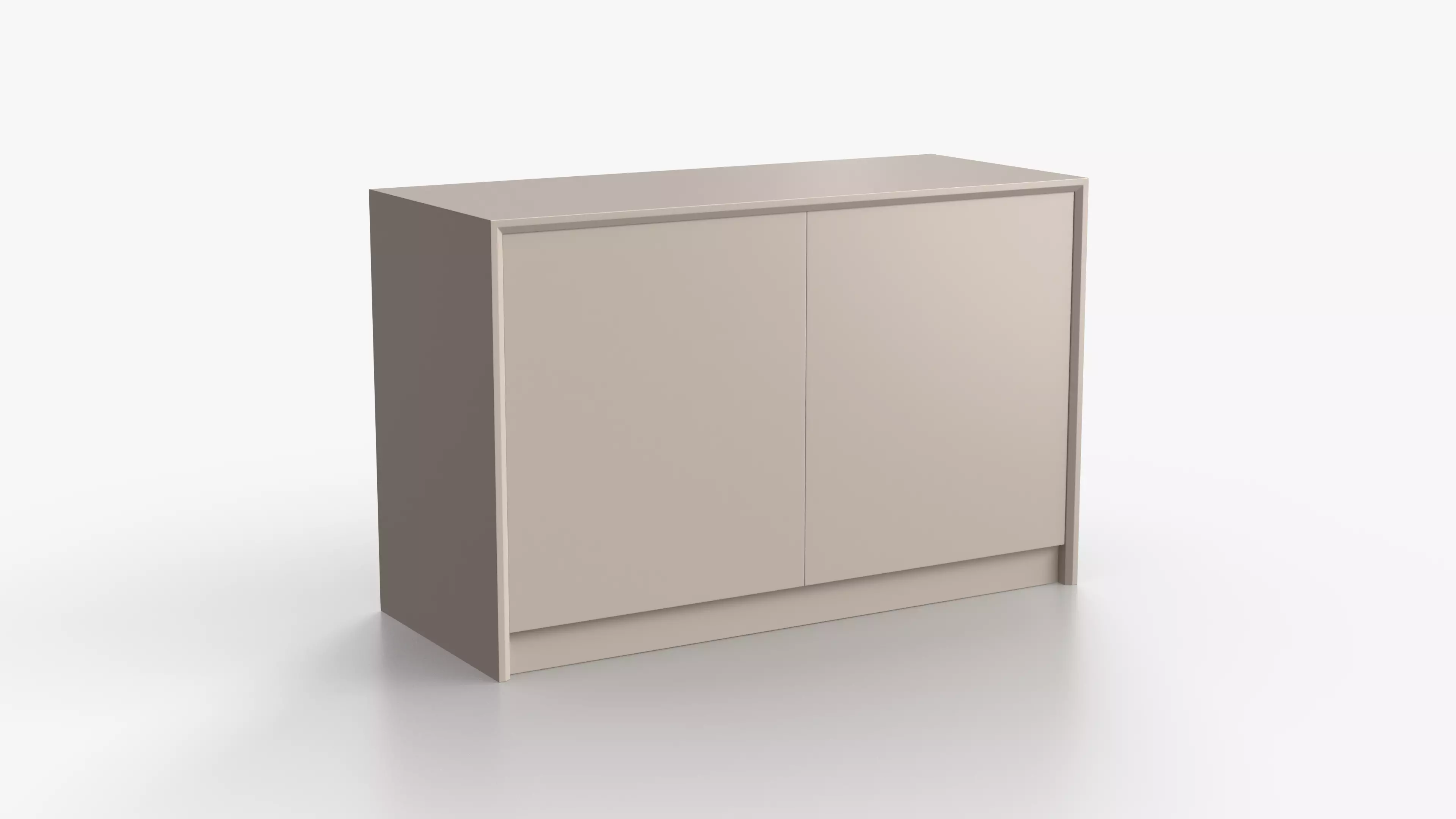 Minimalist Chest of Drawers Low-poly 3D model_4