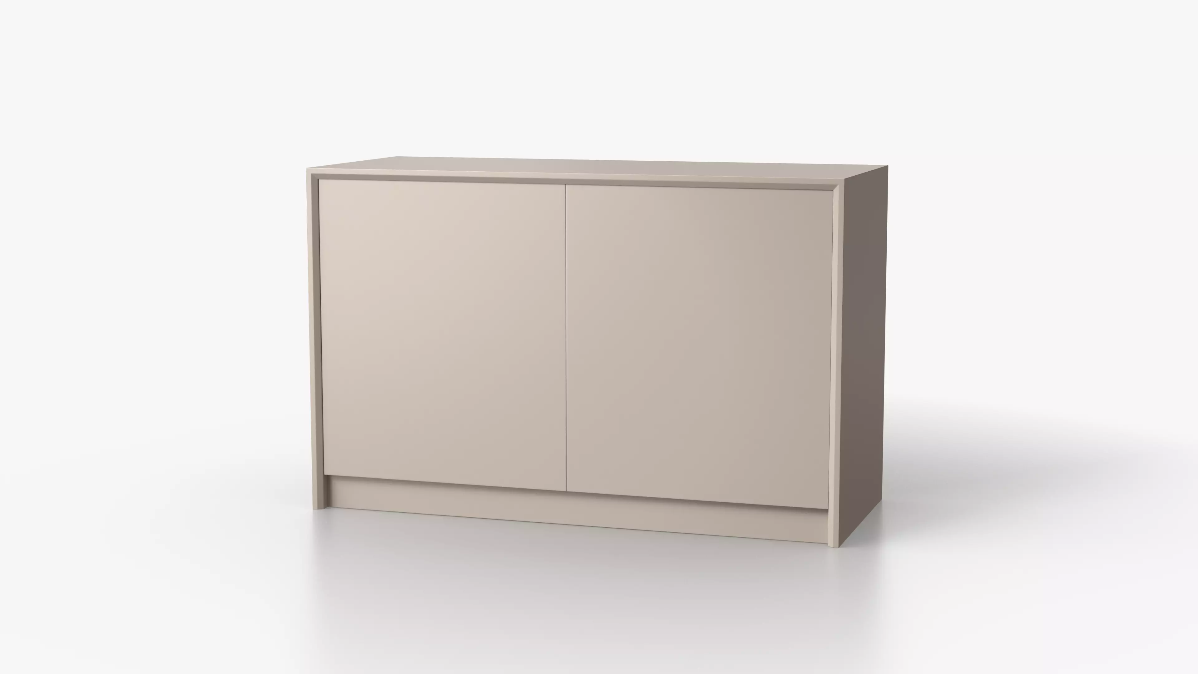 Minimalist Chest of Drawers Low-poly 3D model_0