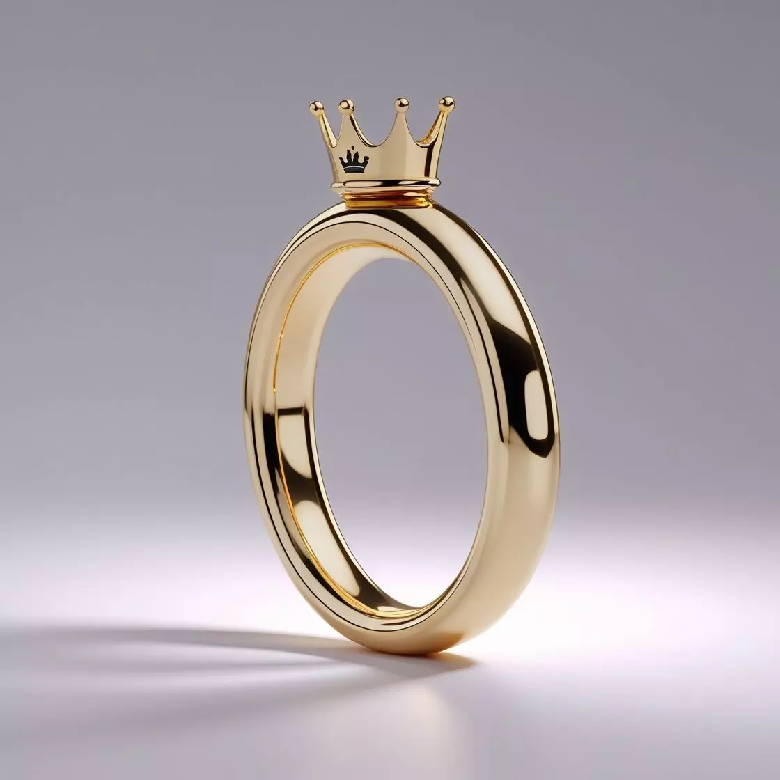 Minimalist Crown RingGoldFree 3D Printable 3D print model