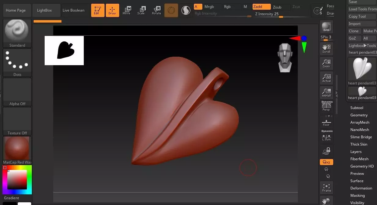 HALF HEART PENDANT WITH YOUR LOVER NAME 3D print model_9