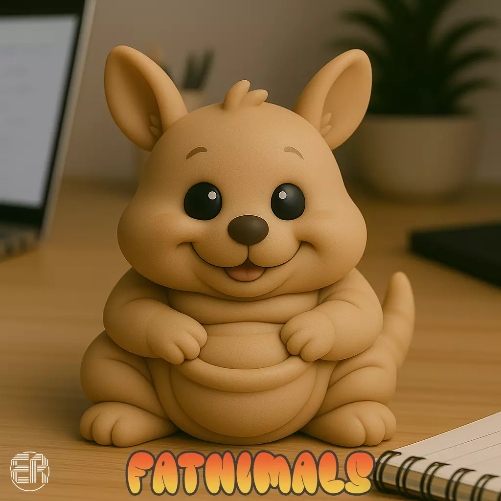 Kangaroo - Fatnimals Collection 3D print model_0