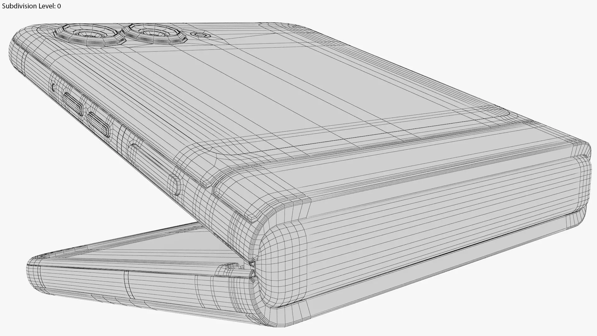 Motorola Razr 50 Grey Animated 3D model_26