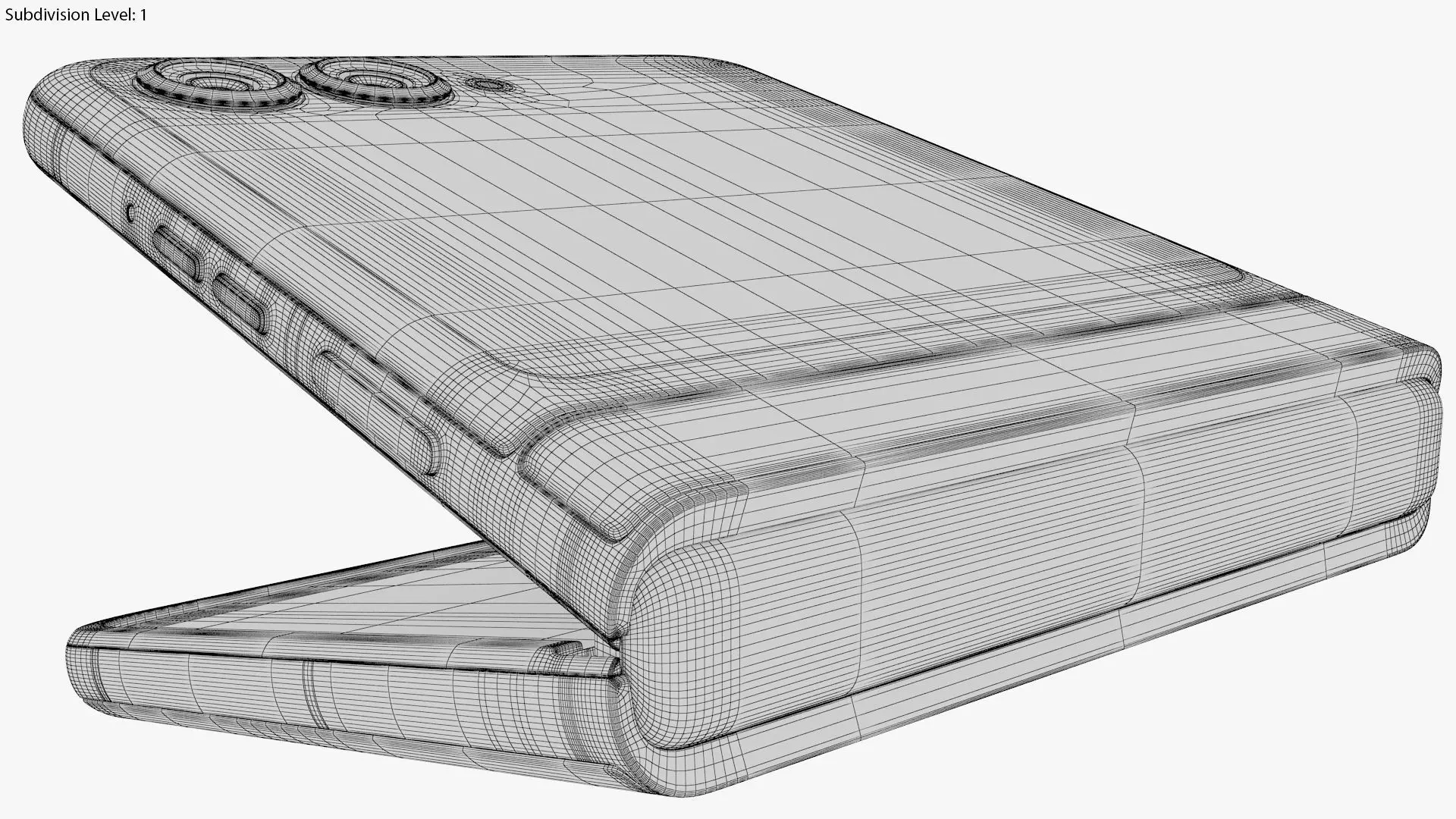 Motorola Razr 50 Grey Animated 3D model_27