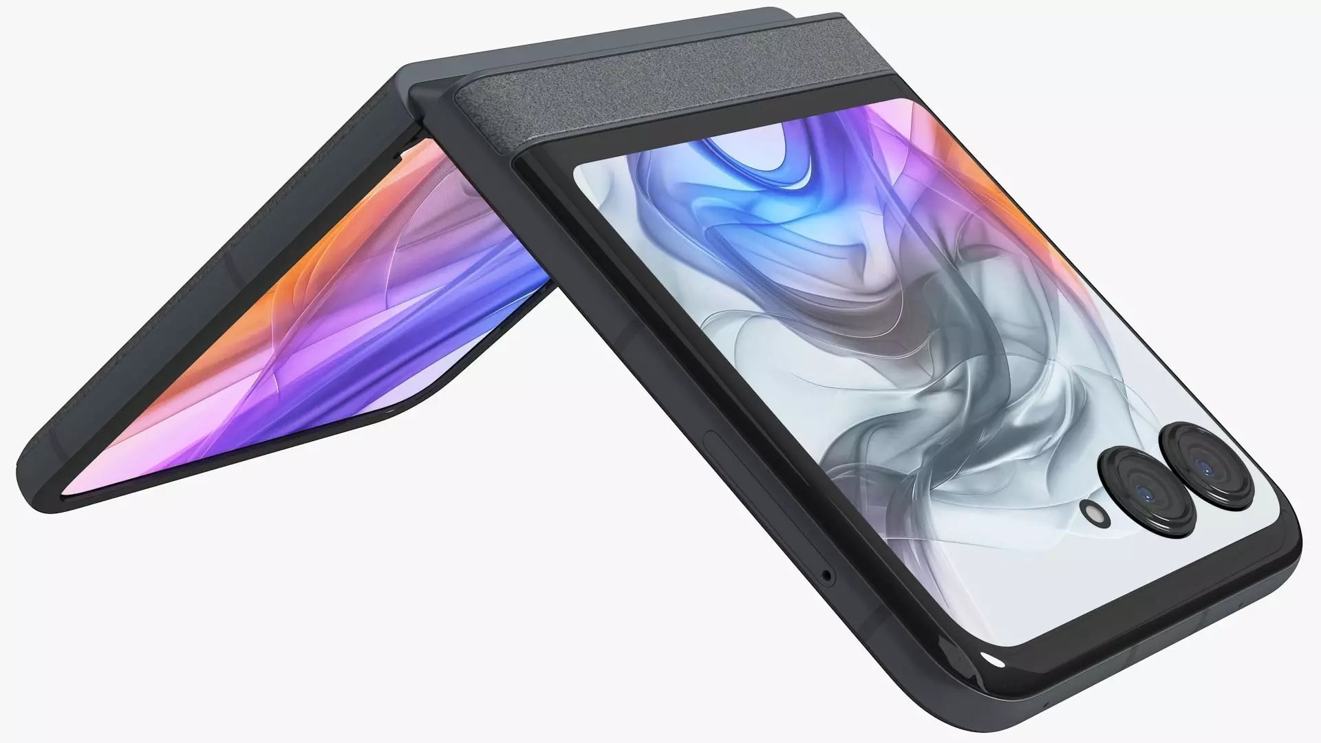 Motorola Razr 50 Grey Animated 3D model_16