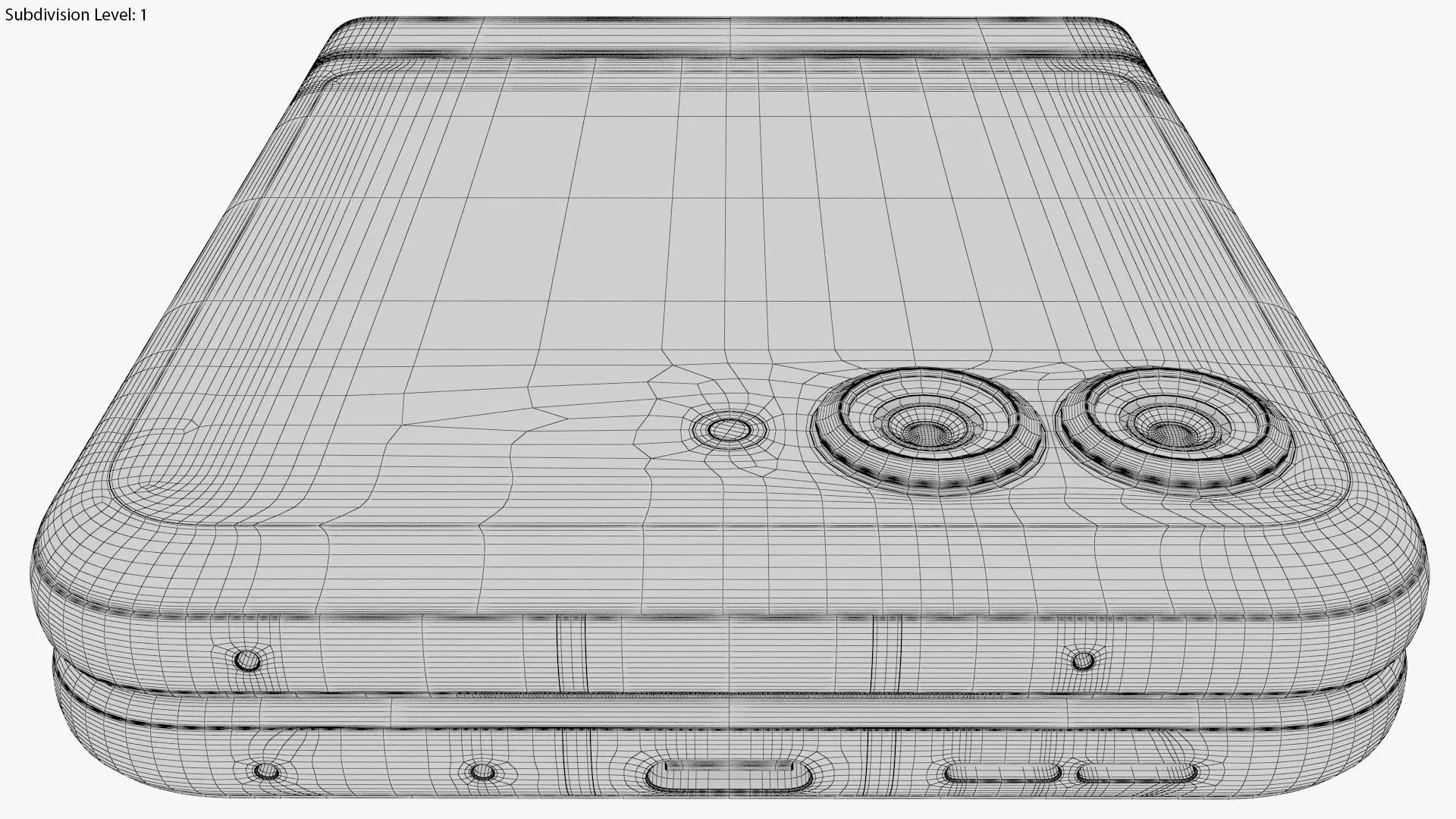 Motorola Razr 50 Grey Animated 3D model_29