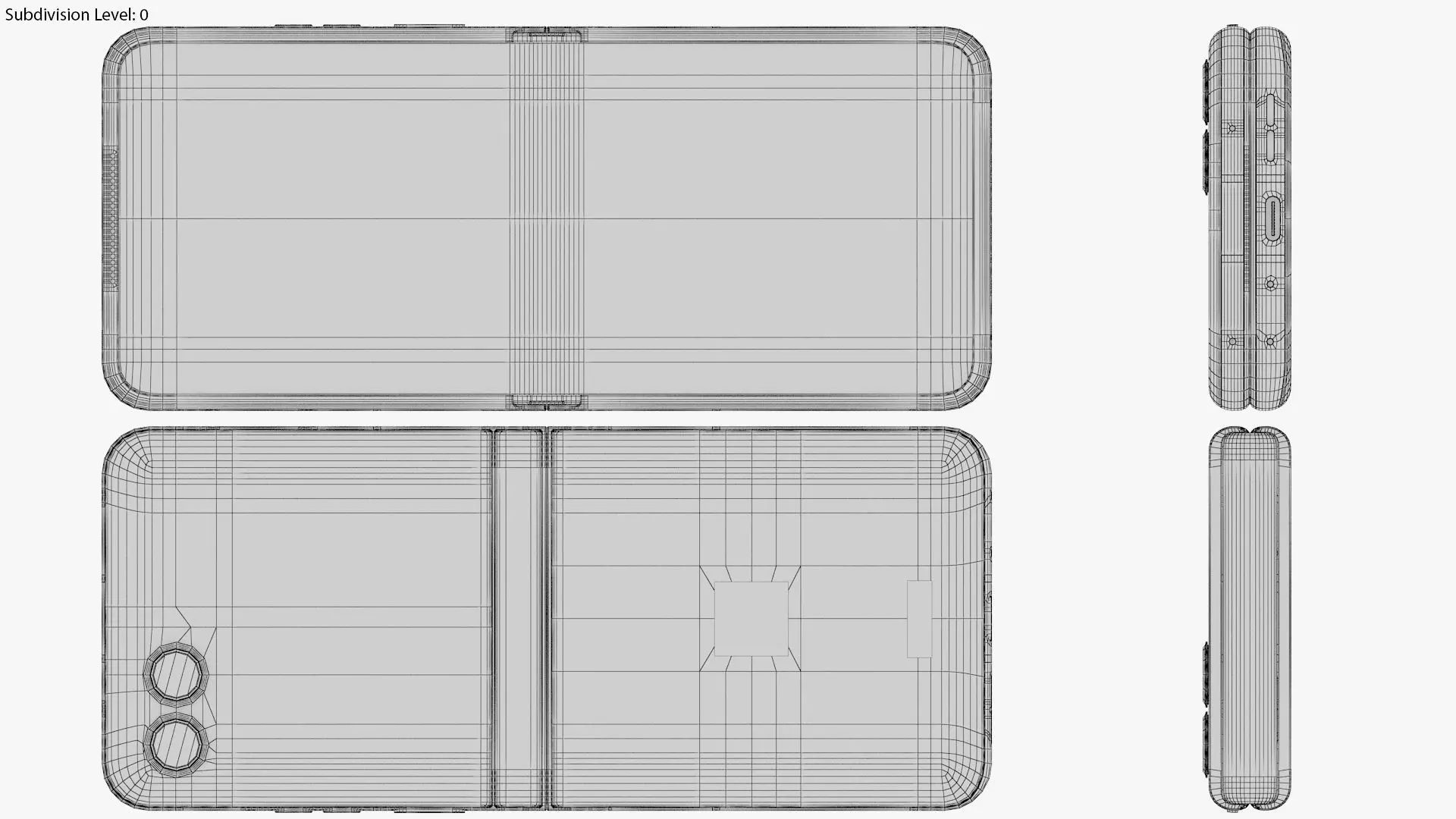 Motorola Razr 50 Grey Animated 3D model_20