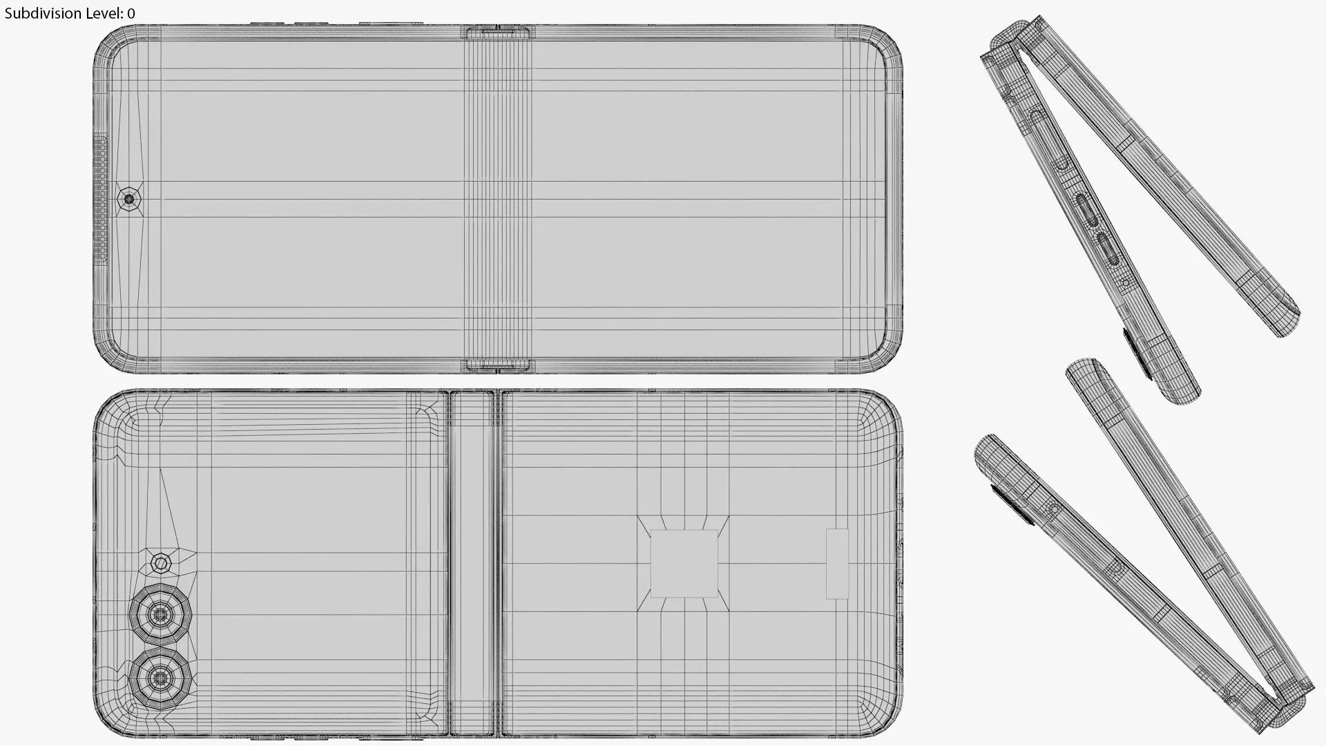 Motorola Razr 50 Grey Animated 3D model_22