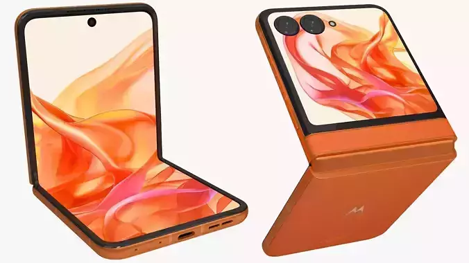Motorola Razr 50 Orange Animated
