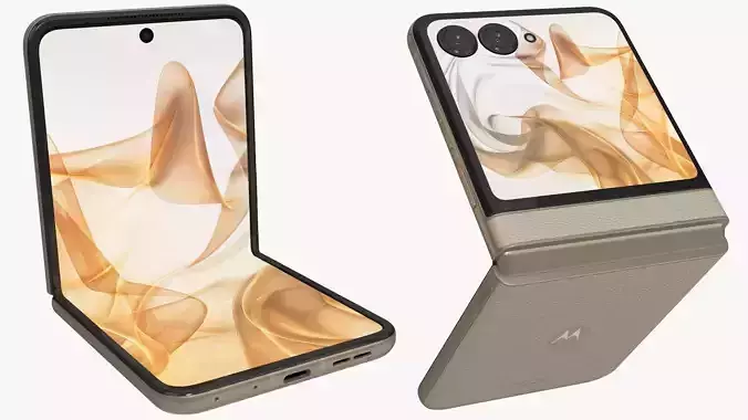 Motorola Razr 50 Sand Animated
