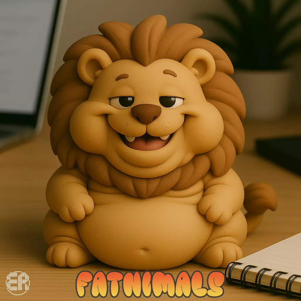 Lion - Fatnimals Collection 3D print model_0