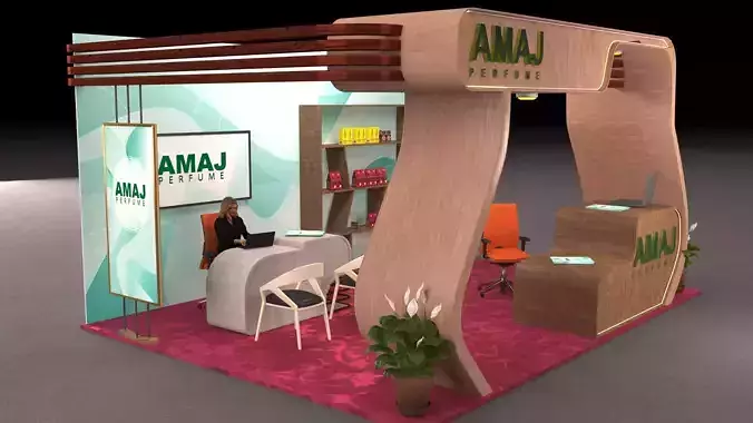 LOGISTICS STALLS Low-poly 3D model