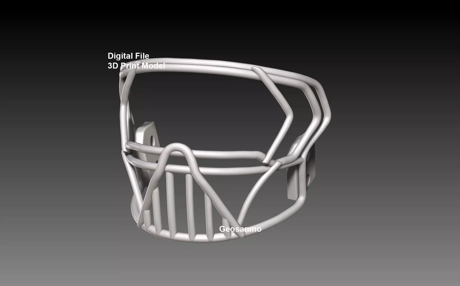 Facemask Pack VIII for NFL Riddell AXIOM Helmet Geosanmo 3D print model_2