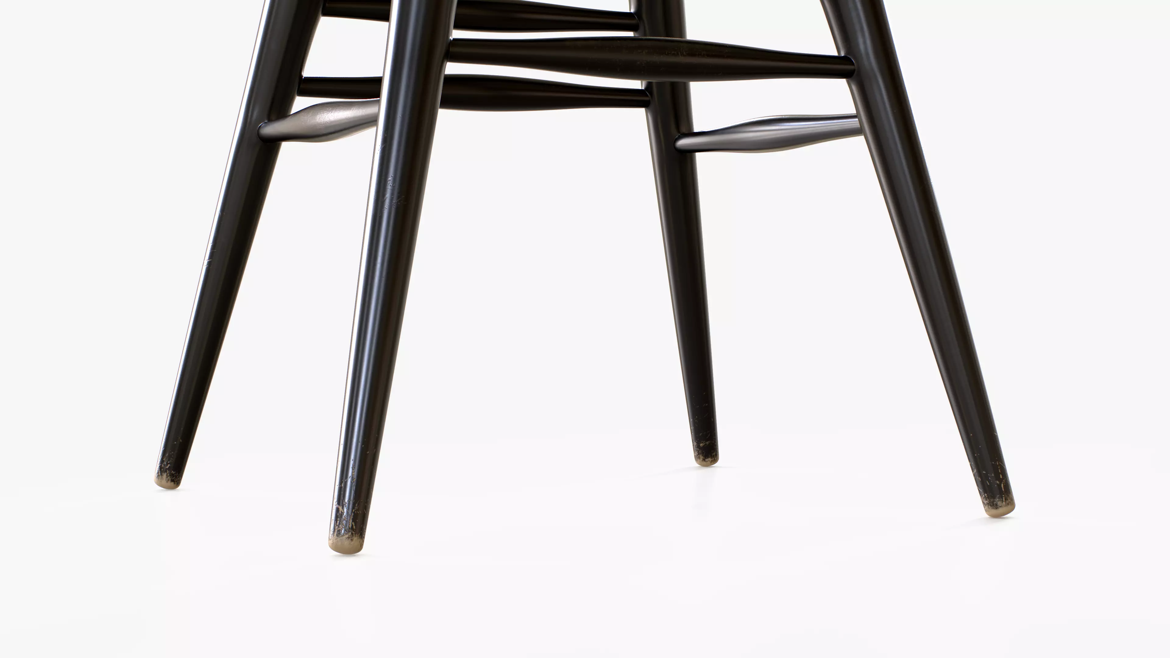 Artek Pirkka Bar Stool Low-poly 3D model_7