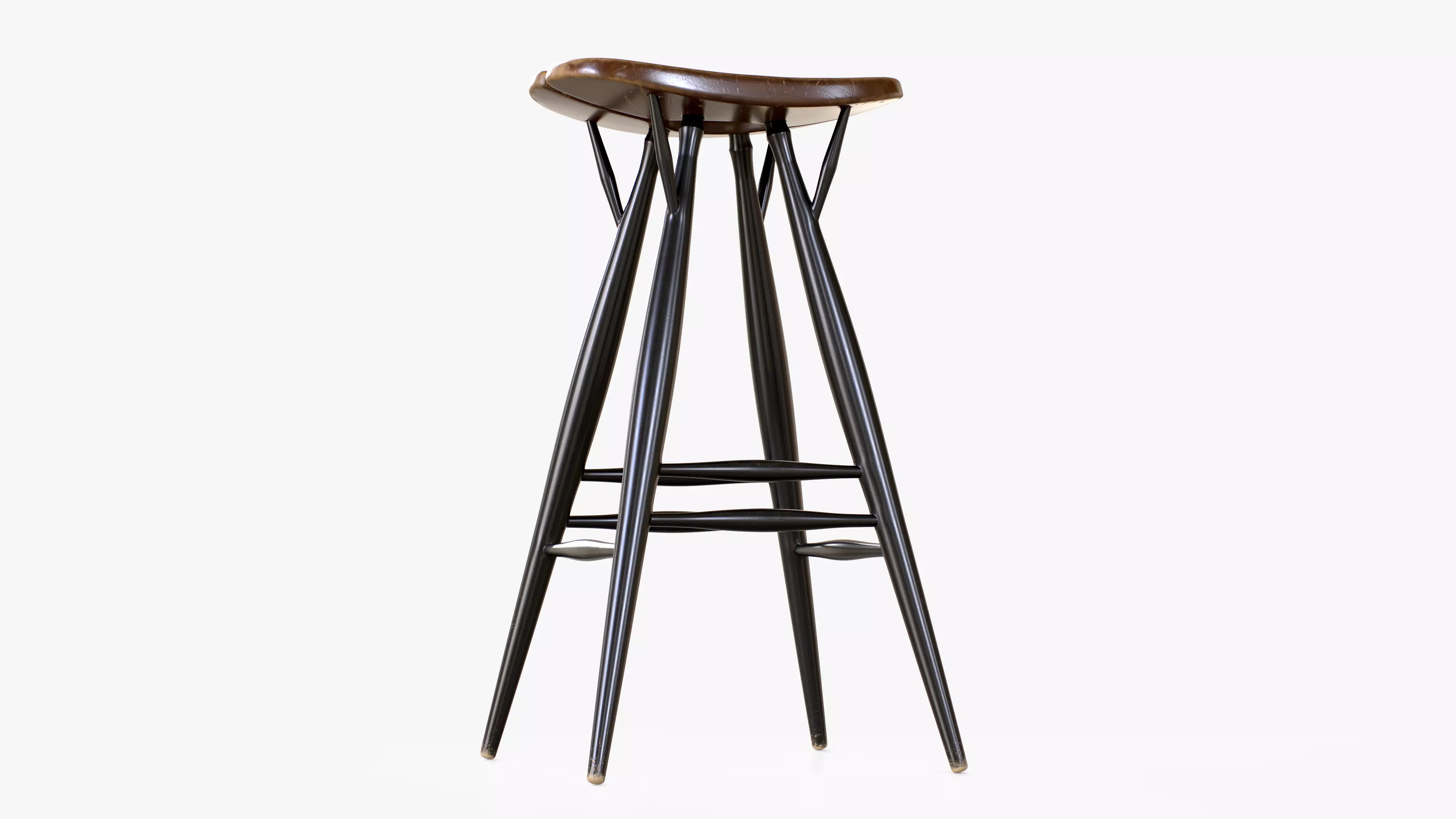 Artek Pirkka Bar Stool Low-poly 3D model_3