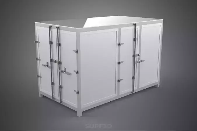 COURIER PARCEL LETTER CARRIER CARGO BOX TRUCK CAR CONTAINER UTE 3D model