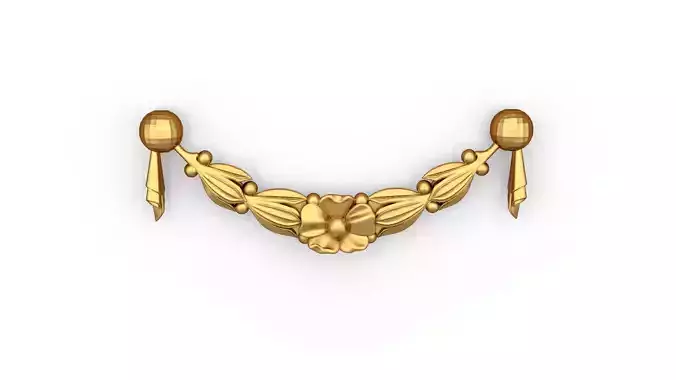 classic decorative swag onlay cnc 3d printing stl 07