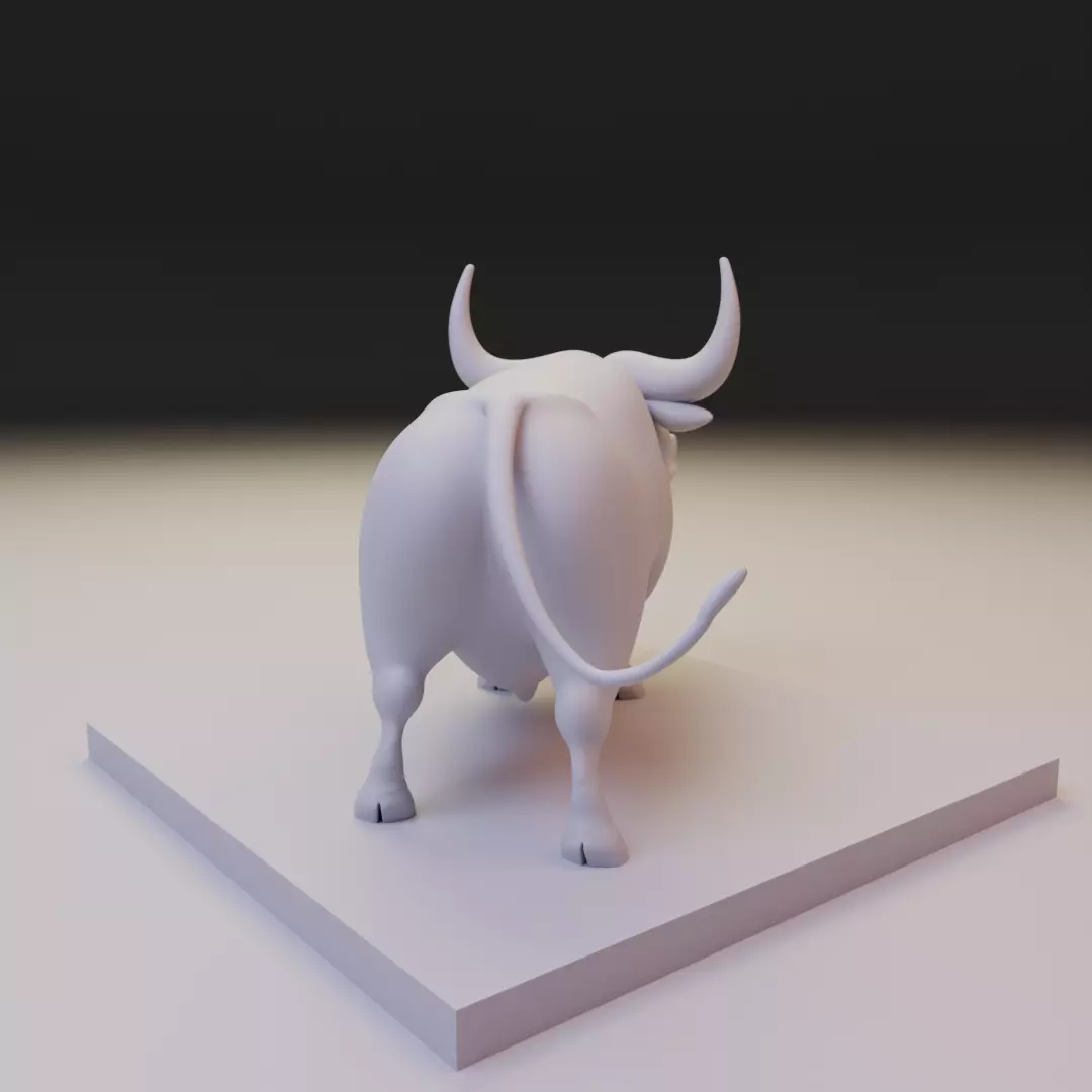 chibi bull 3D print model_14