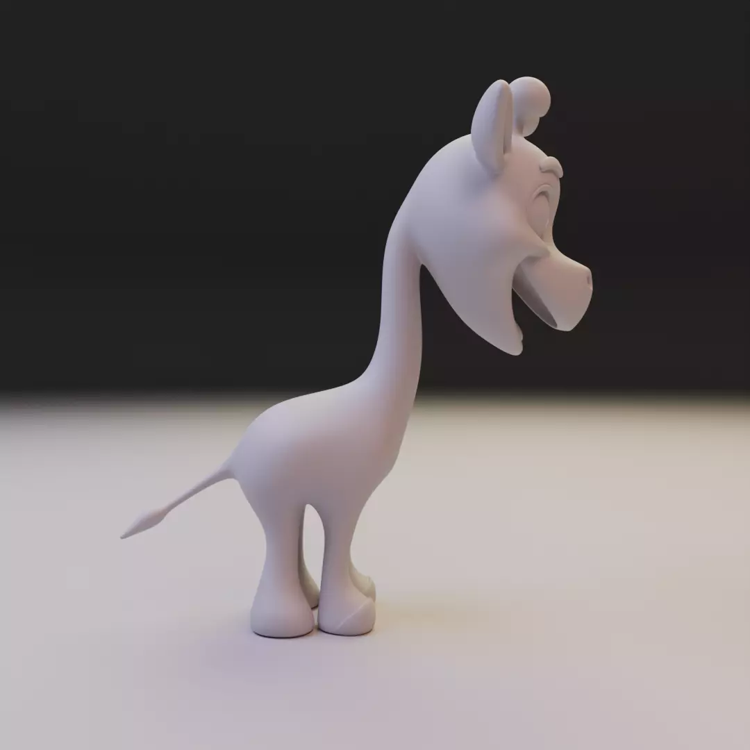 giraffe chibi 3D print model_1