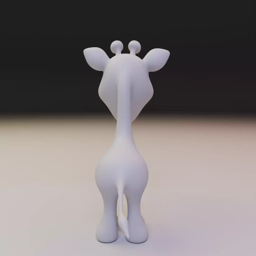 giraffe chibi 3D print model_13