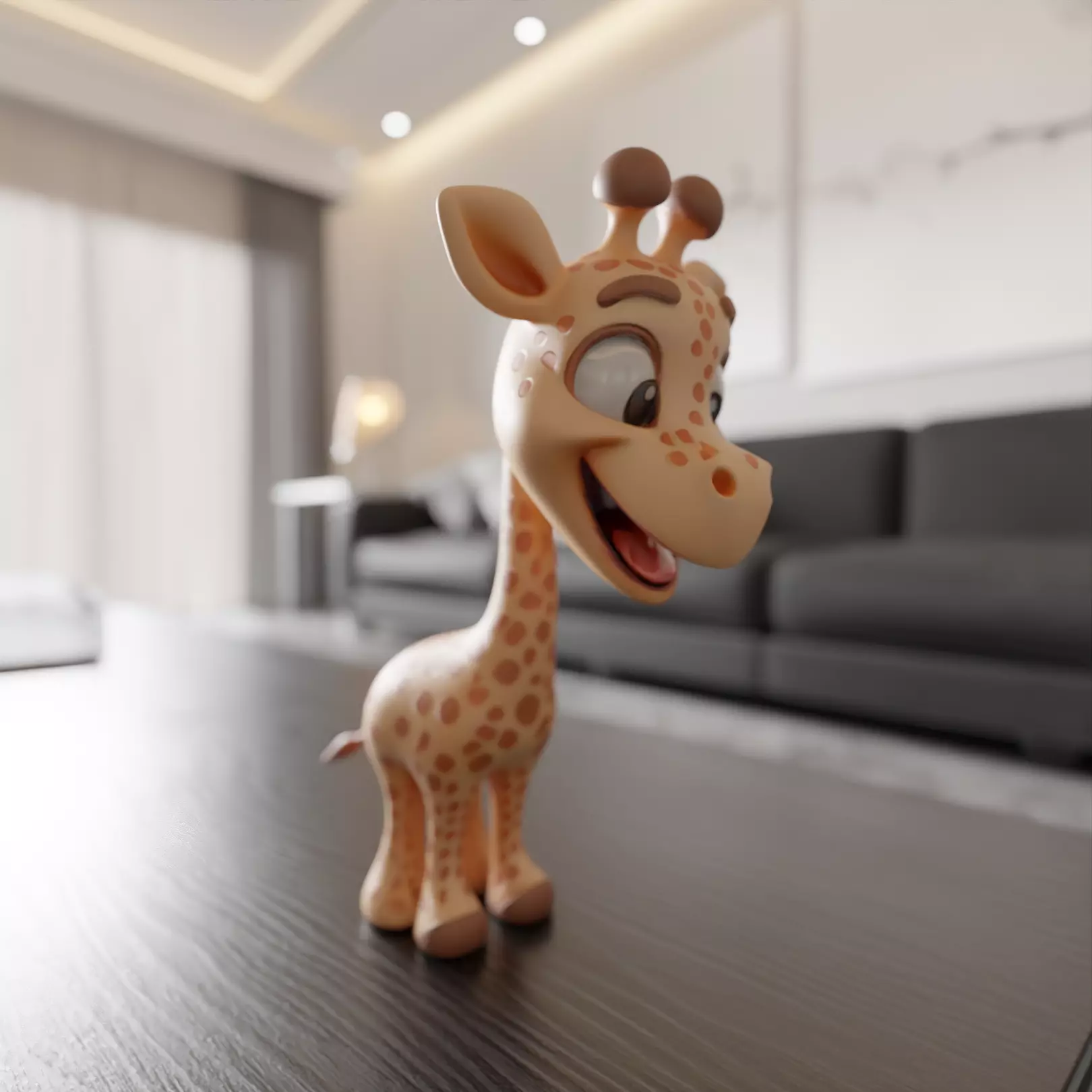 giraffe chibi 3D print model_0