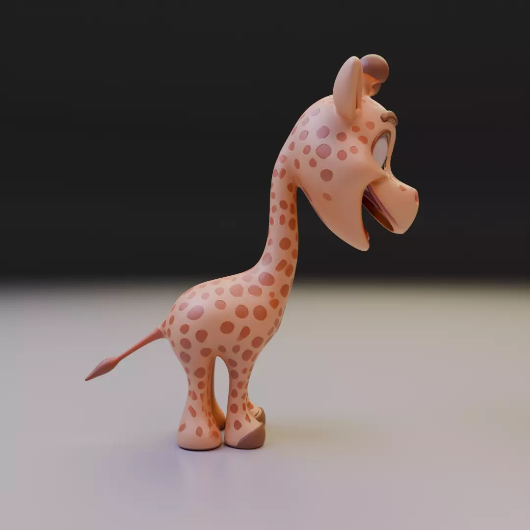 giraffe chibi 3D print model_2
