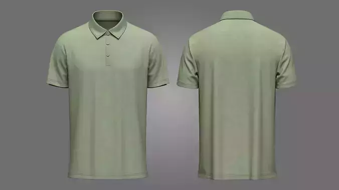Polo T-shirt 3d Model