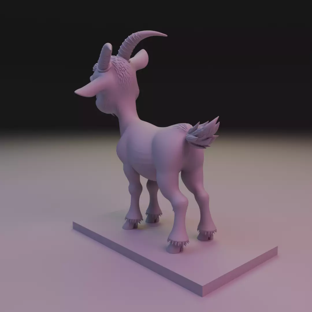 goat cut 3D print model_8
