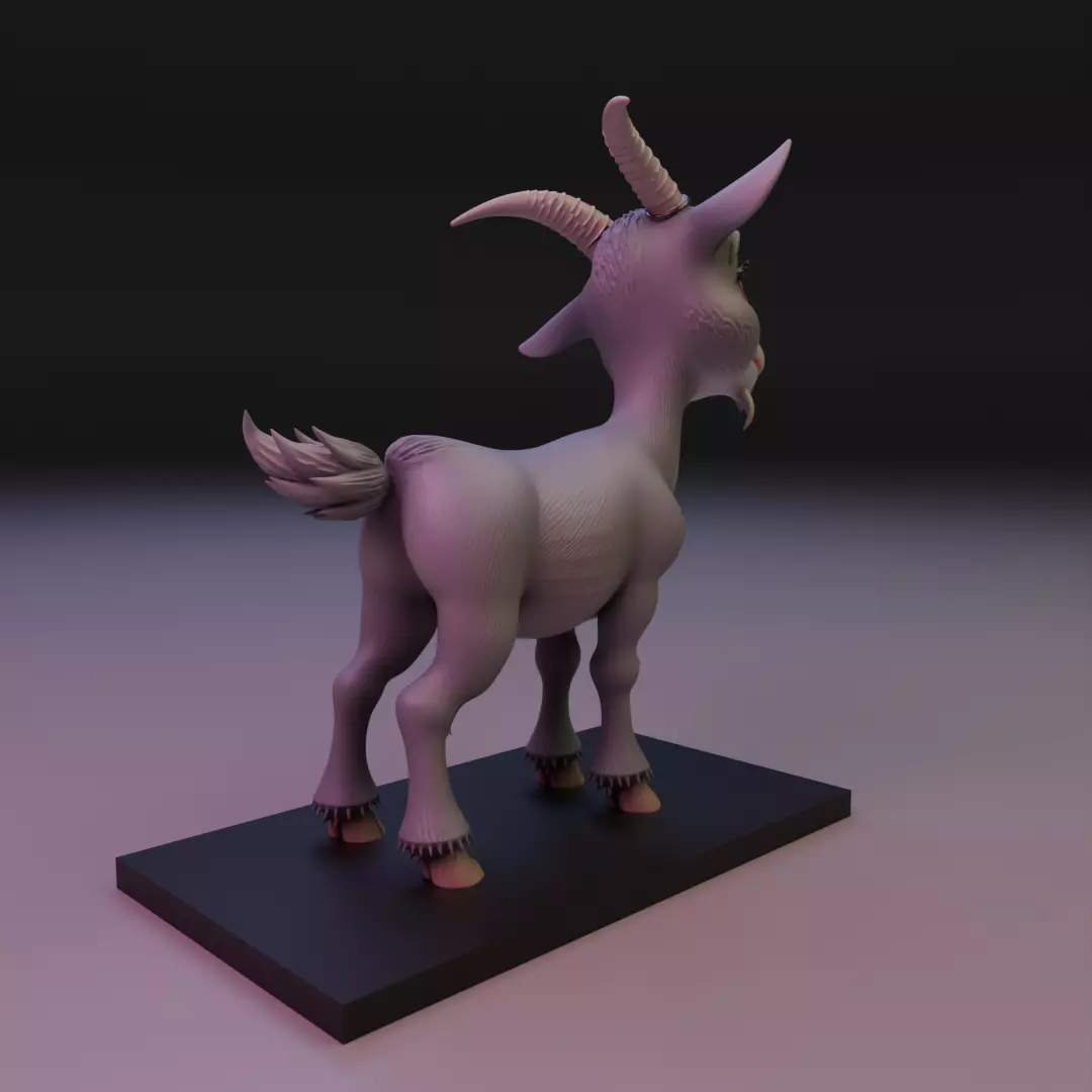 goat cut 3D print model_5