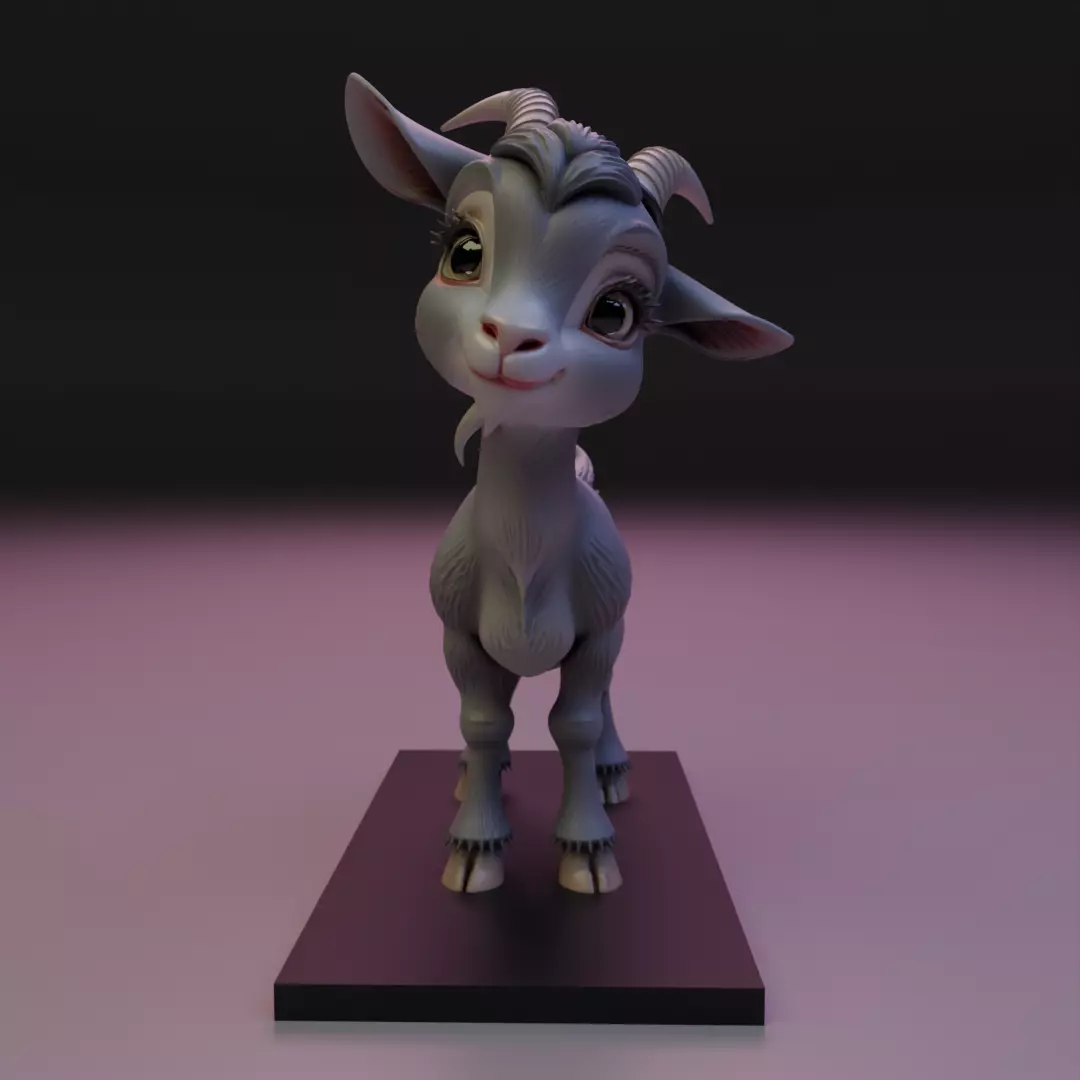goat cut 3D print model_15
