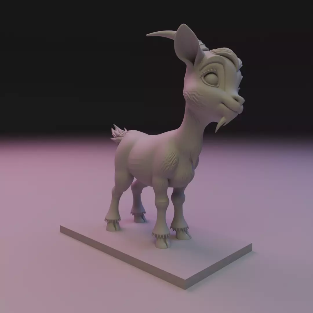 goat cut 3D print model_12