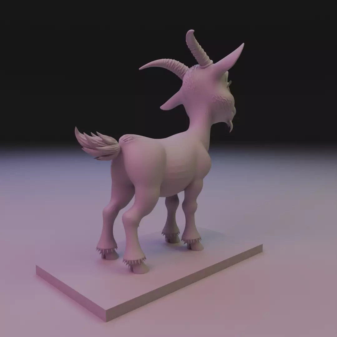 goat cut 3D print model_6