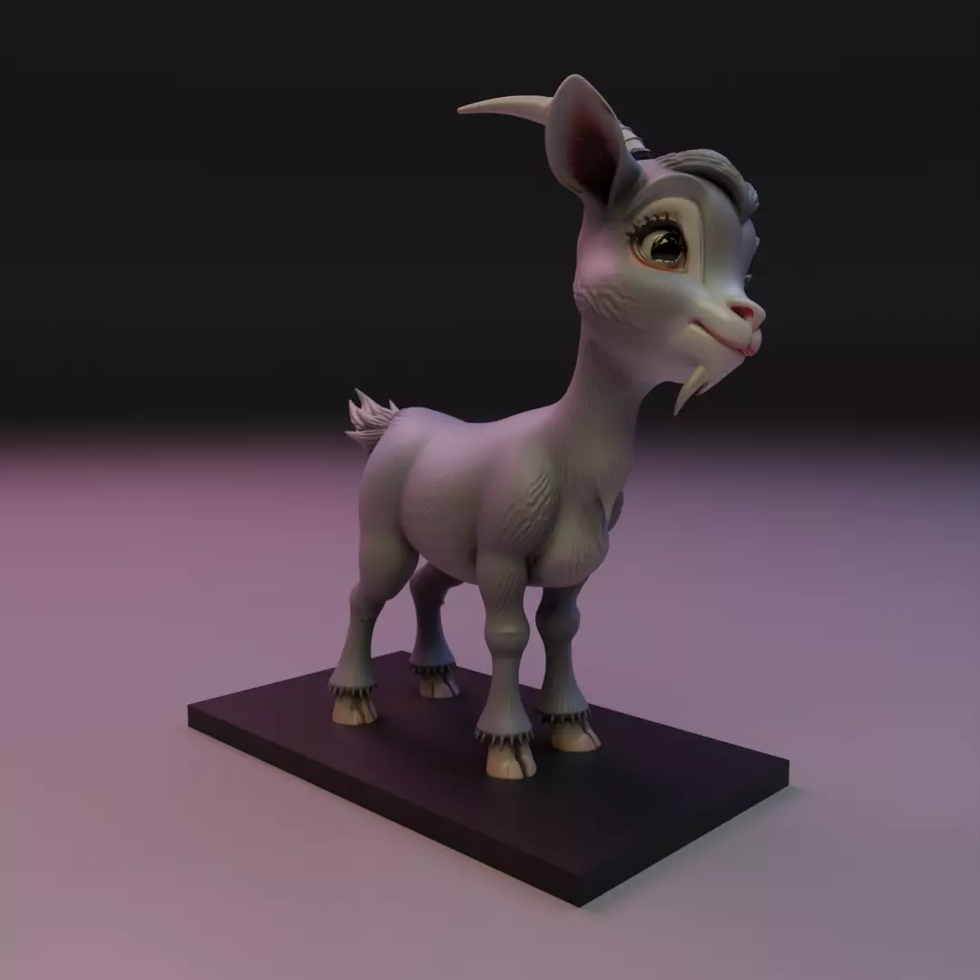 goat cut 3D print model_11