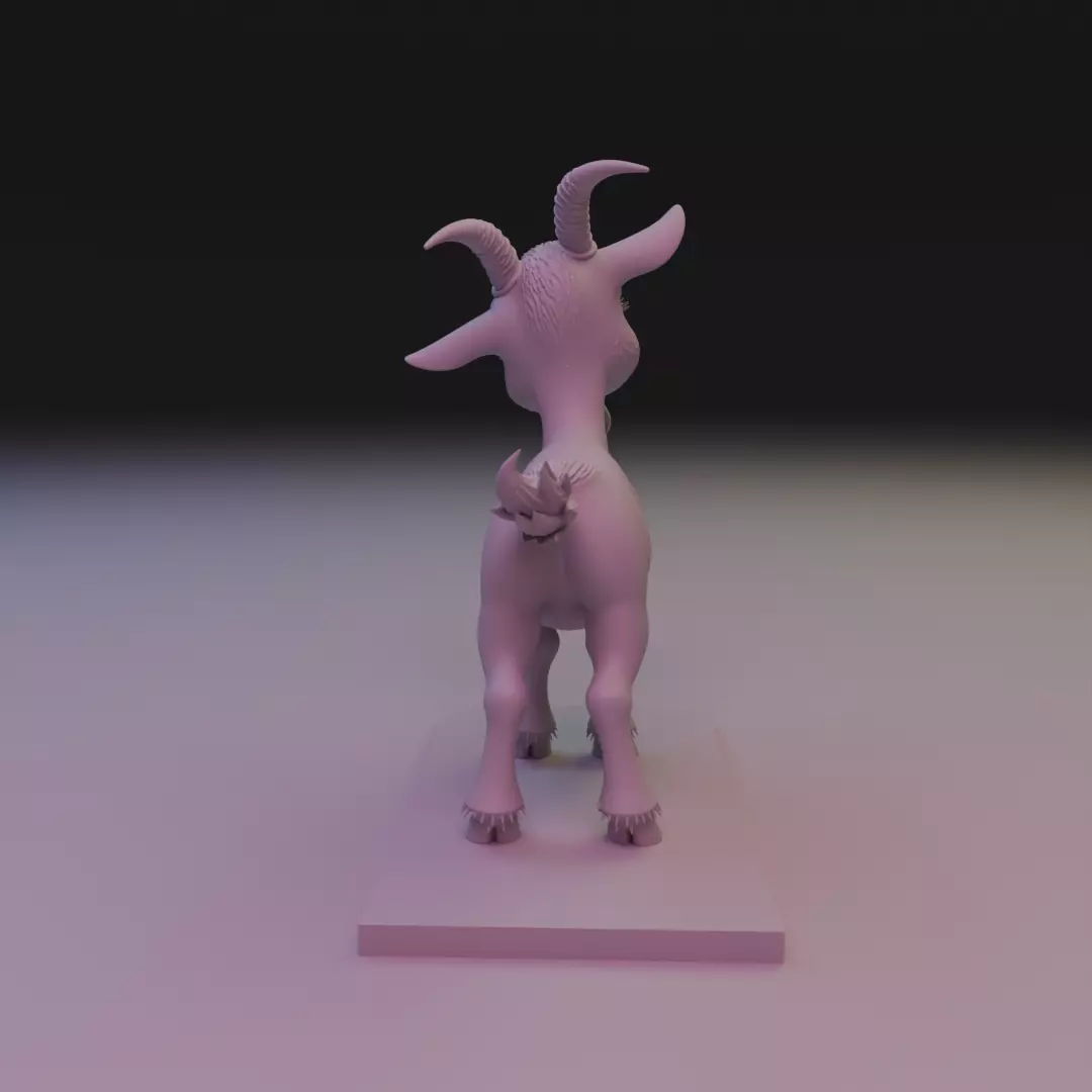 goat cut 3D print model_14