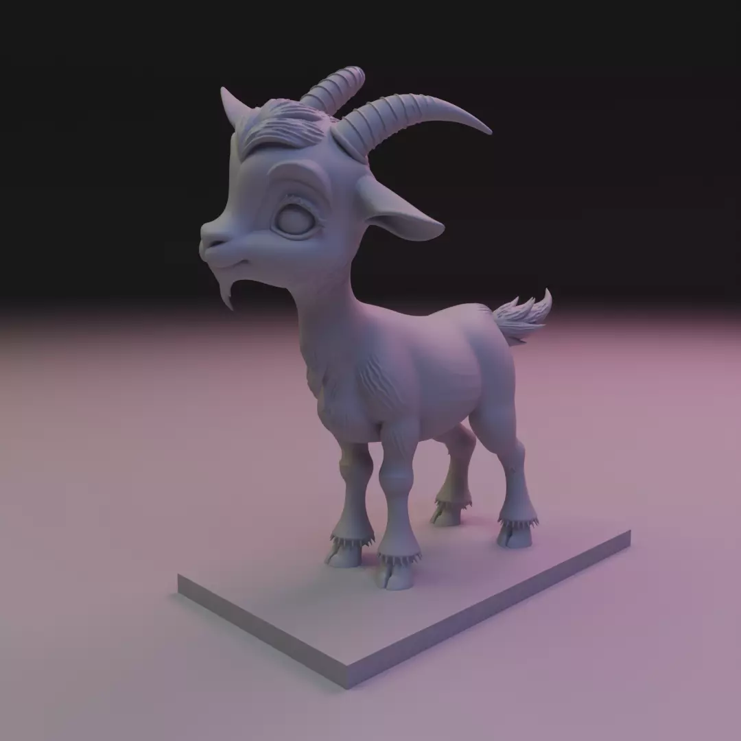 goat cut 3D print model_10