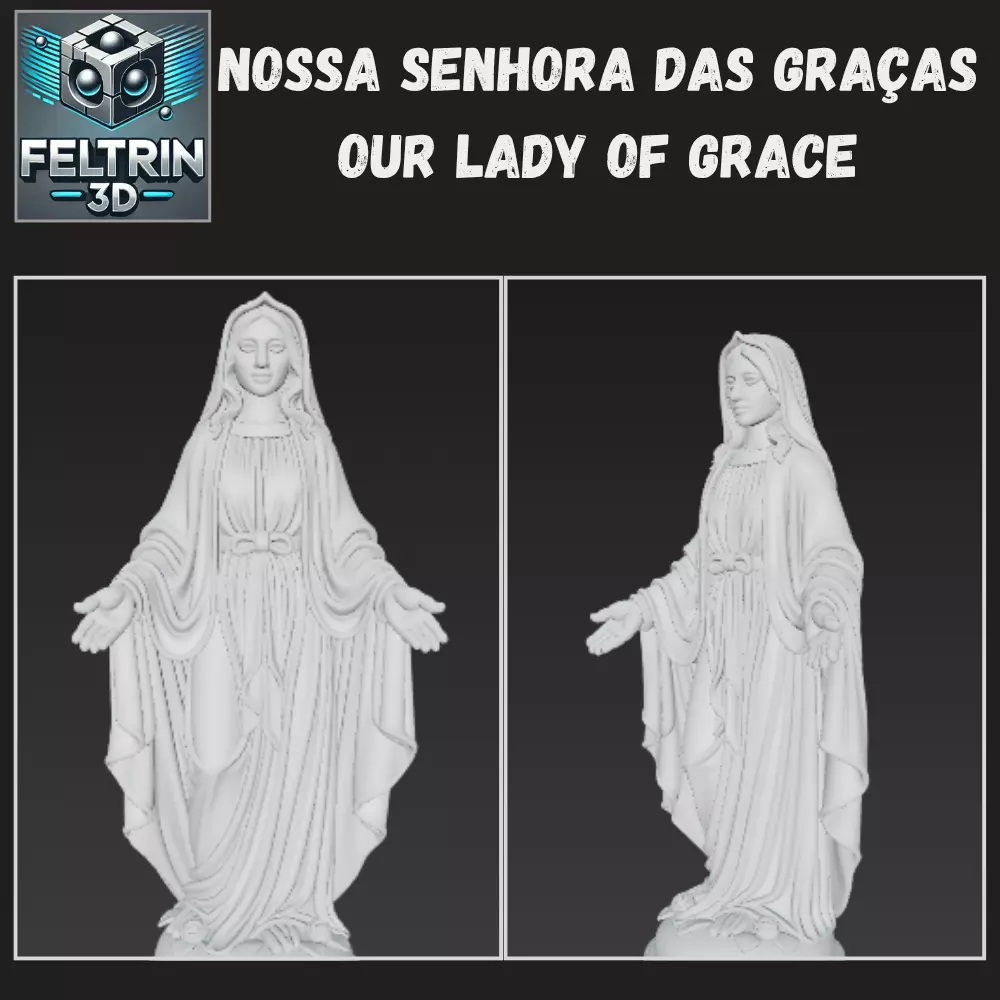 Nossa Senhora das Gracas - Our Lady of Grace 3D print model