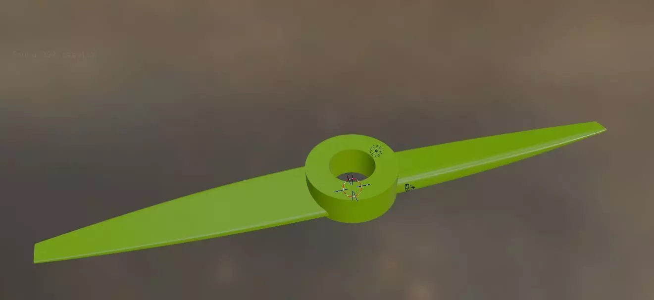 elica a 2 pale   2-blade propeller 3D print model_9