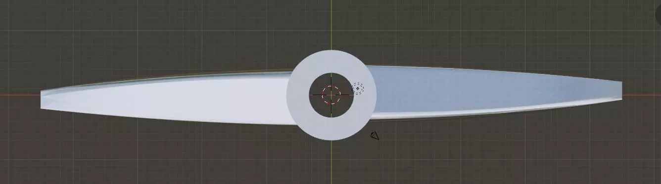 elica a 2 pale   2-blade propeller 3D print model_0