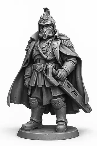 Marshal Wilhelm of the Valour Korps - Heroic Commander Regalia