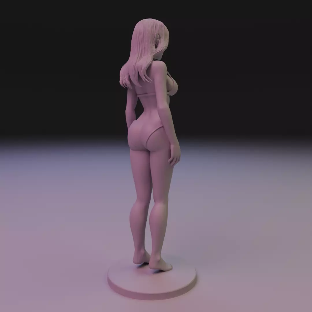pin-up bikini 3D print model_8