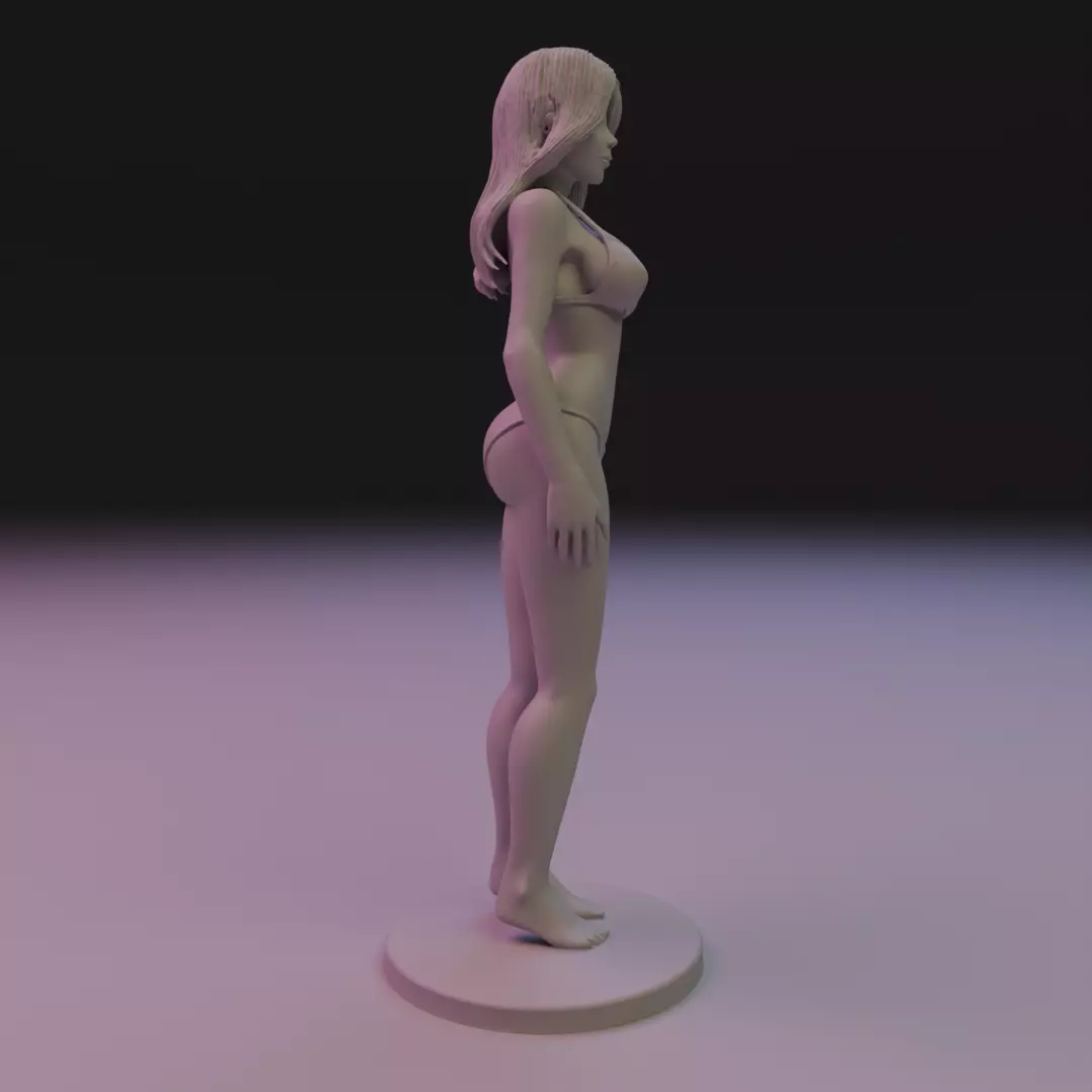 pin-up bikini 3D print model_4