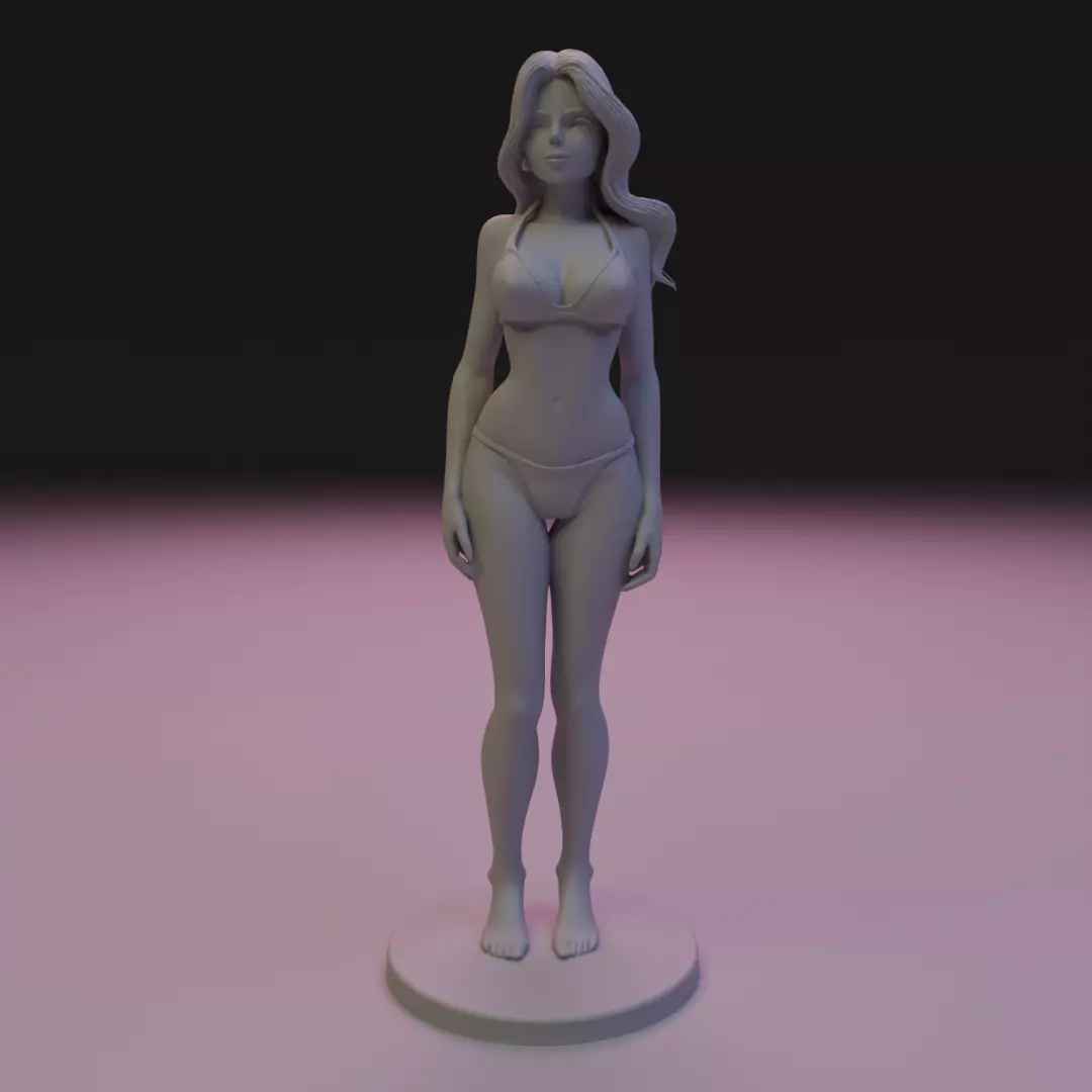 pin-up bikini 3D print model_2