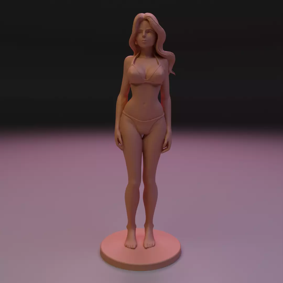 pin-up bikini 3D print model_1