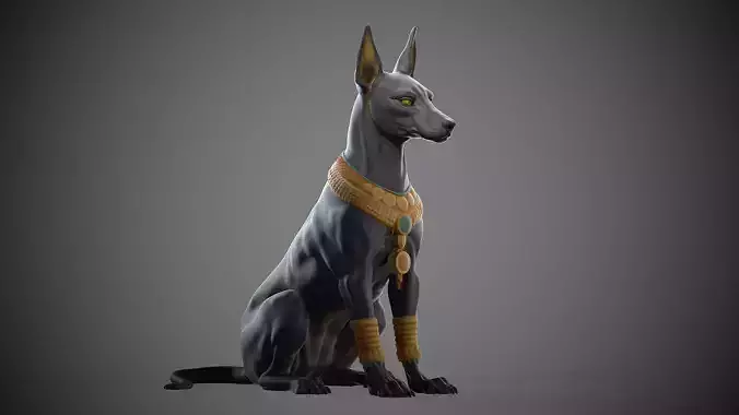Dog Anubis  -  3D Sculpting