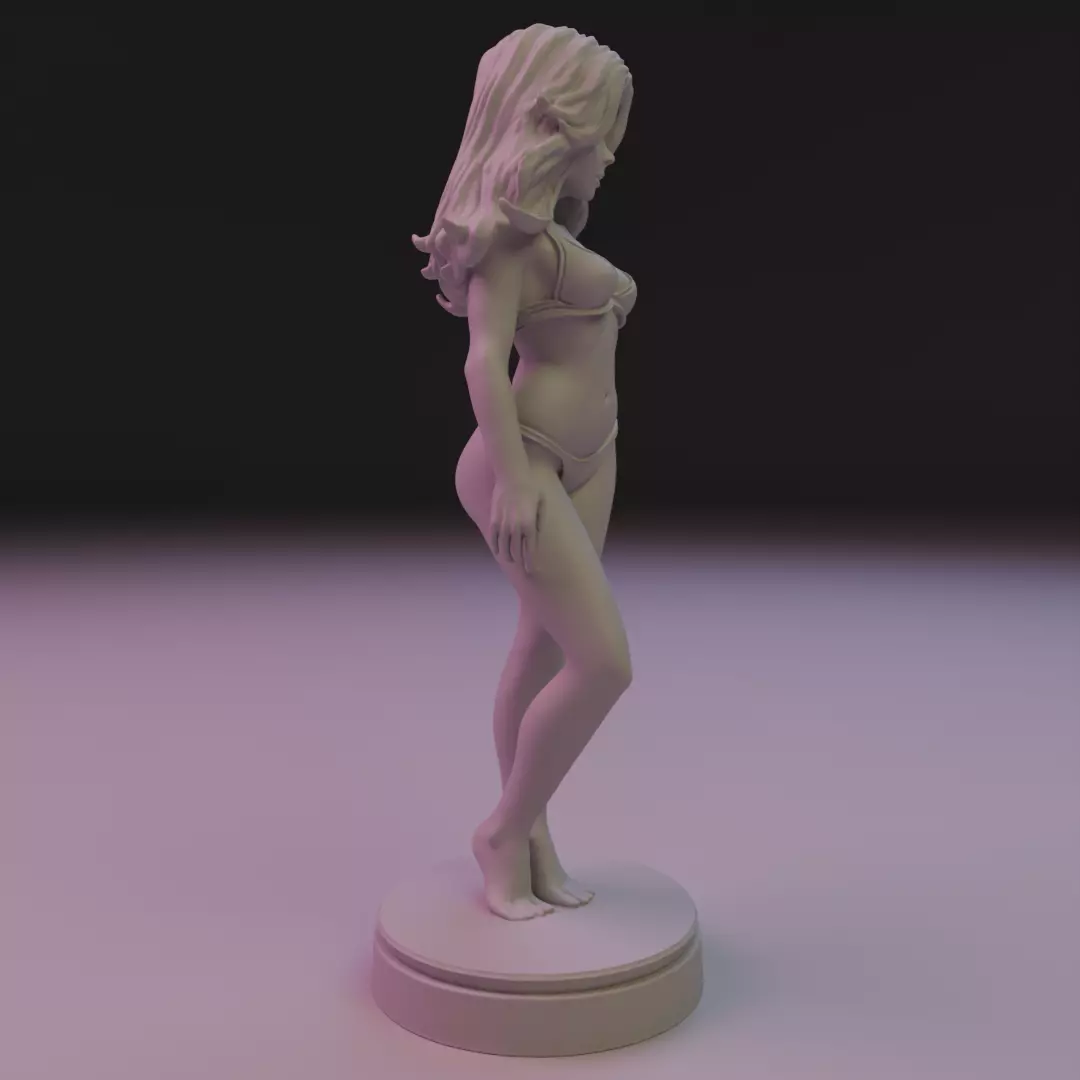 pin-up bikini 3D print model_3