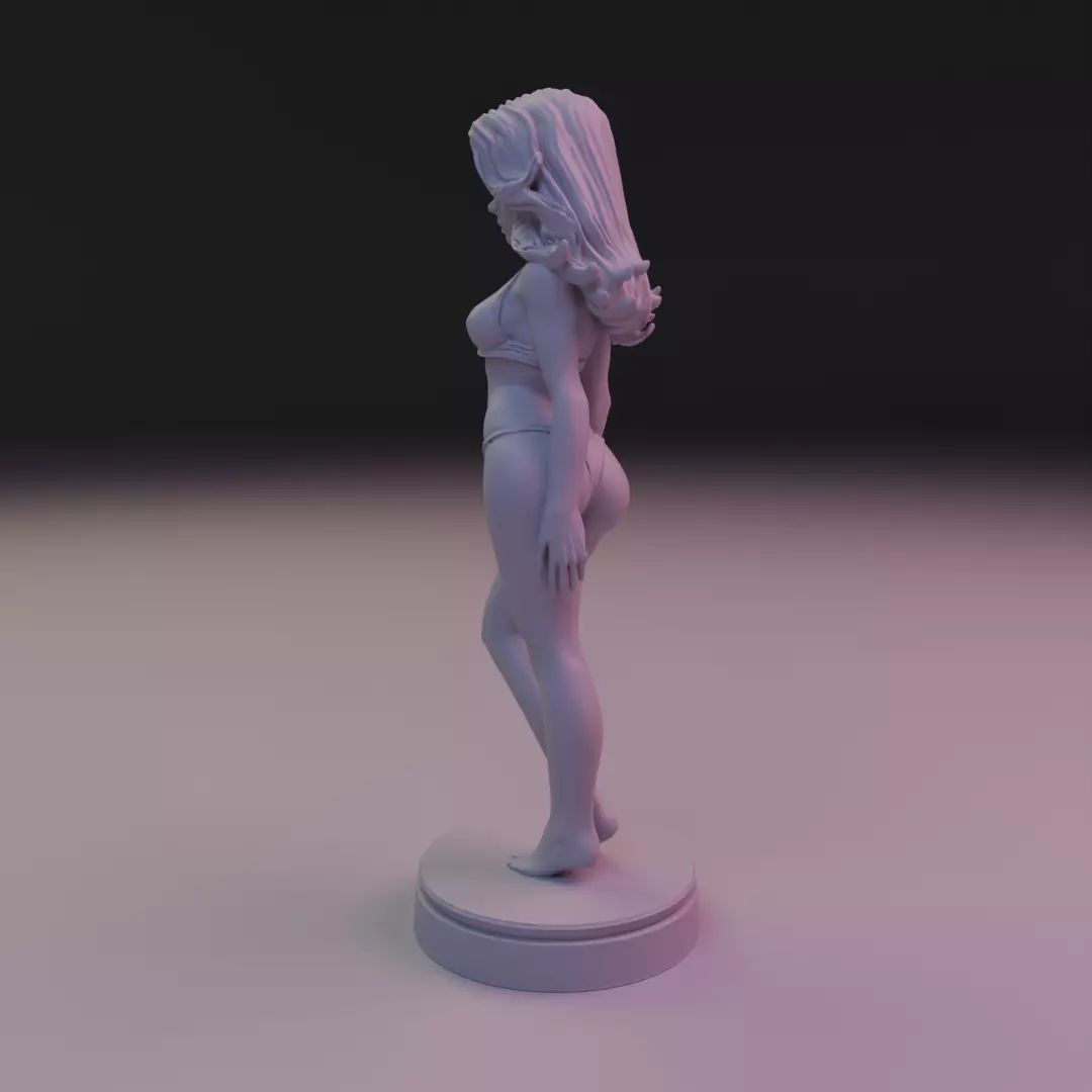 pin-up bikini 3D print model_5