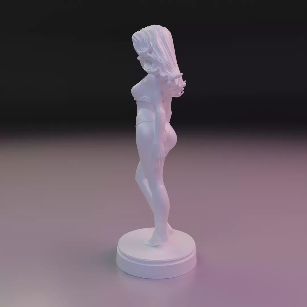 pin-up bikini 3D print model_10