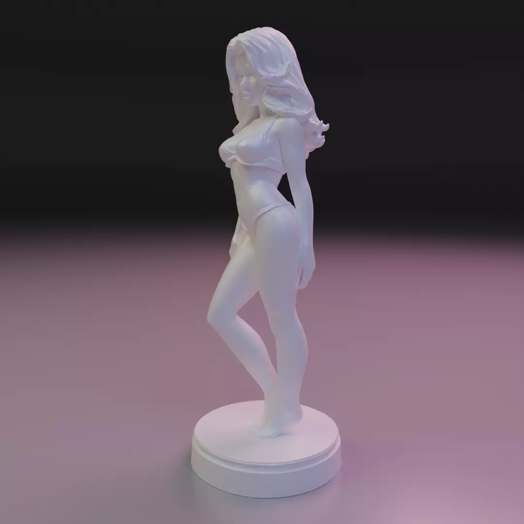 pin-up bikini 3D print model_13