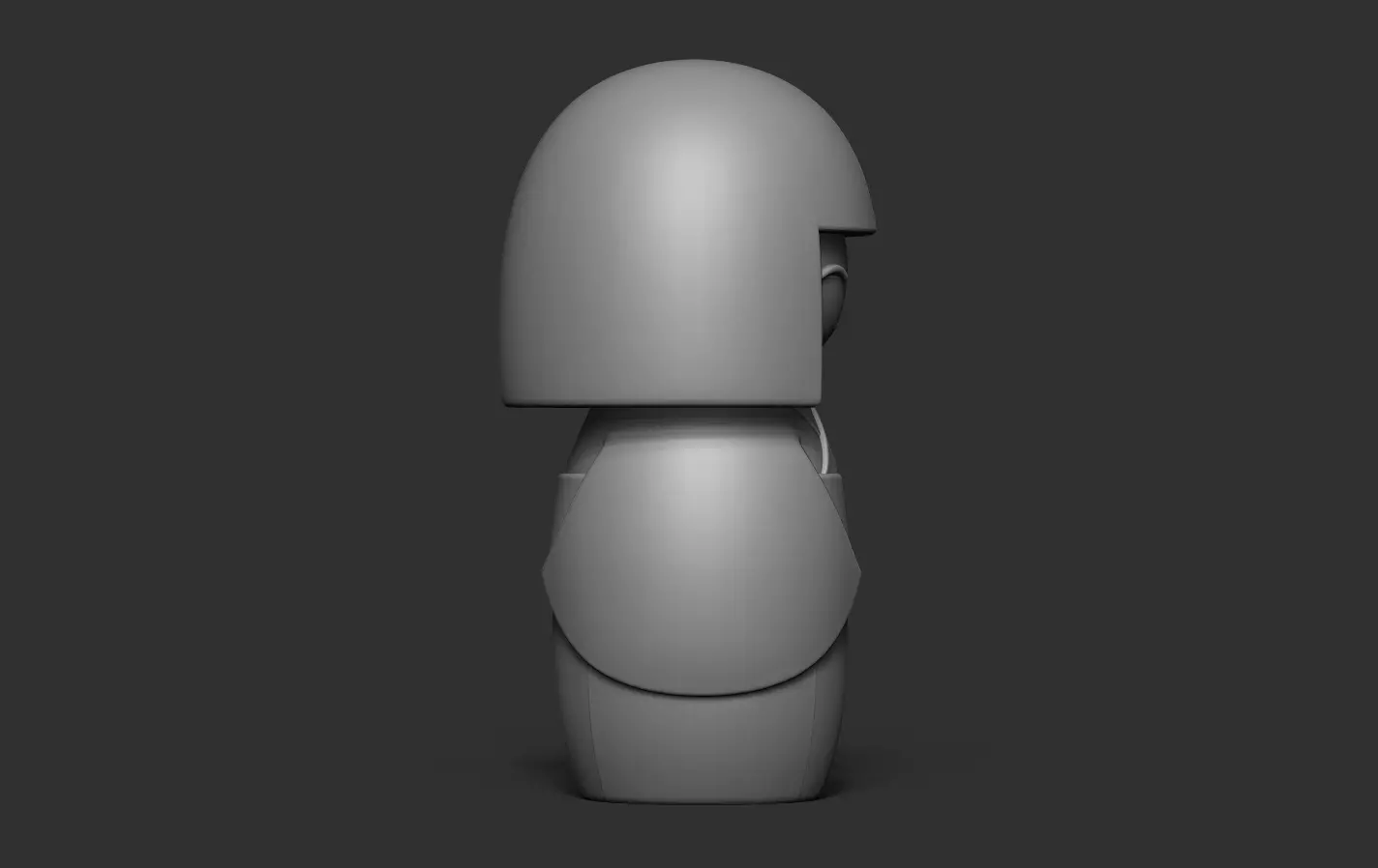Kokeshi 3D print model_16